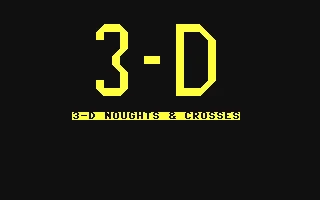 3-D Noughts & Crosses box art