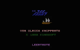 Seefahrt, Die box art