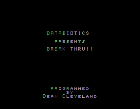 Break Thru!! box art