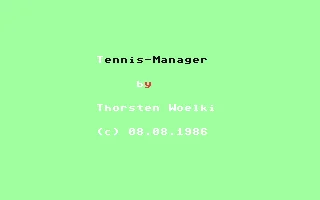 Tennis-Manager box art