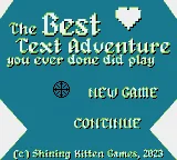 Best Text Adventure, The box art