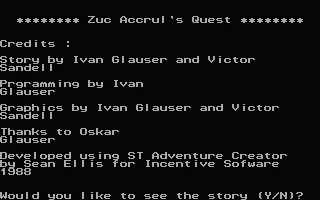 Zuc Accrul's Quest box art