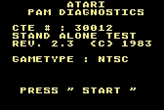 Atari PAM System Test box art
