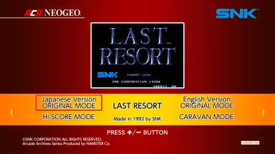 Aca Neogeo Last Resort box art