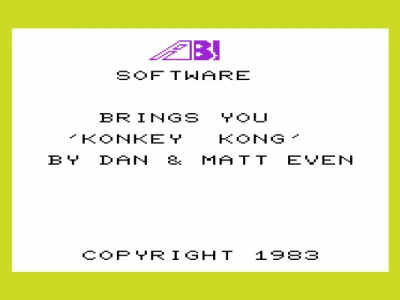 Konkey Kong box art