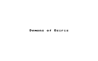 Demons Of Osiris box art