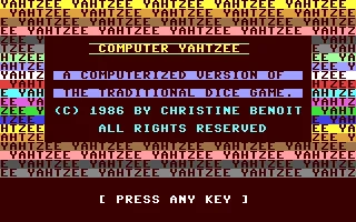 Computer Yahtzee box art
