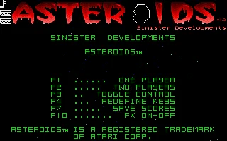 Asteroids box art