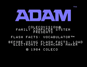 Flash Facts - Vocabulator box art