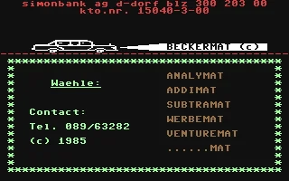 Beckermat box art