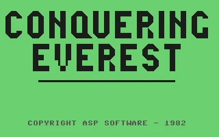 Conquering Everest box art