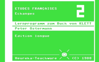 Etudes Françaises : Echanges II box art