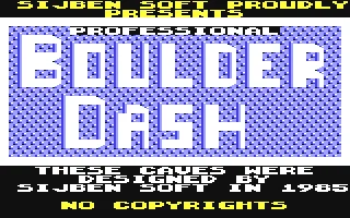 Professional Boulder Dash box art