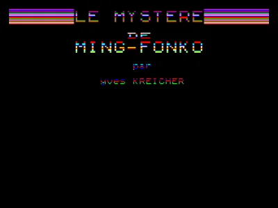 Mystère De Ming-fonko, Le box art
