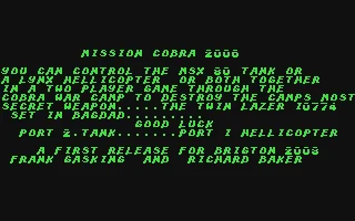 Mission Cobra 2006 box art