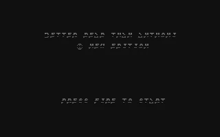 Better Dead Than Anthoni box art