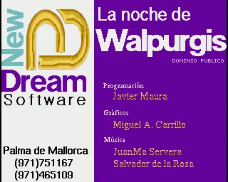 La Noche de Walpurgis box art