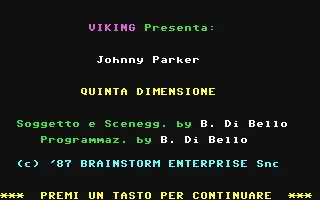 Johnny Parker : Quinta Dimensione box art