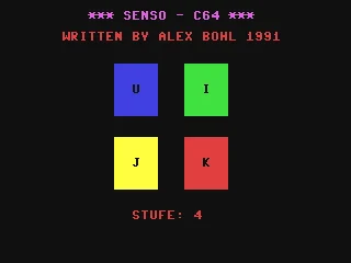 Senso : C64 box art