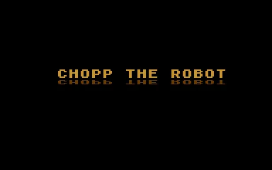 Chopp The Robot box art