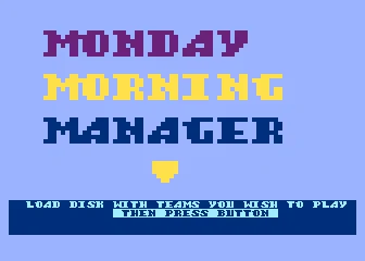 Monday Morning Manager box art
