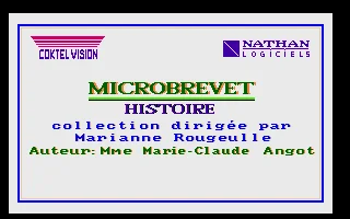MicroBrevet Histoire box art
