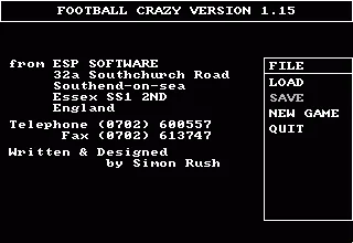 Football Crazy box art