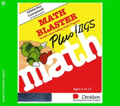 Math Blaster Plus! box art