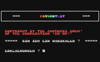 Psychotest - Bin Ich Ein Radikaler box art
