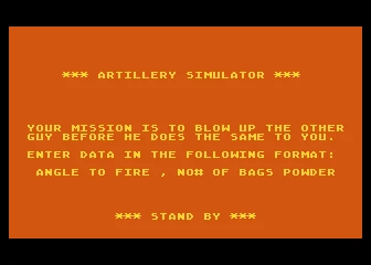 Artillery Simulator box art
