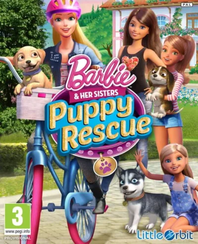 Barbie and Her Sisters: Puppy Rescue box art