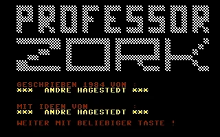 Professor Zork box art