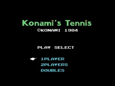 Konami's Tennis box art