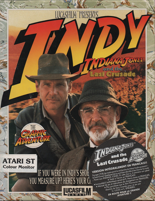 Indiana Jones And The Last Crusade - The Graphic Adventure — box-2D (EU)