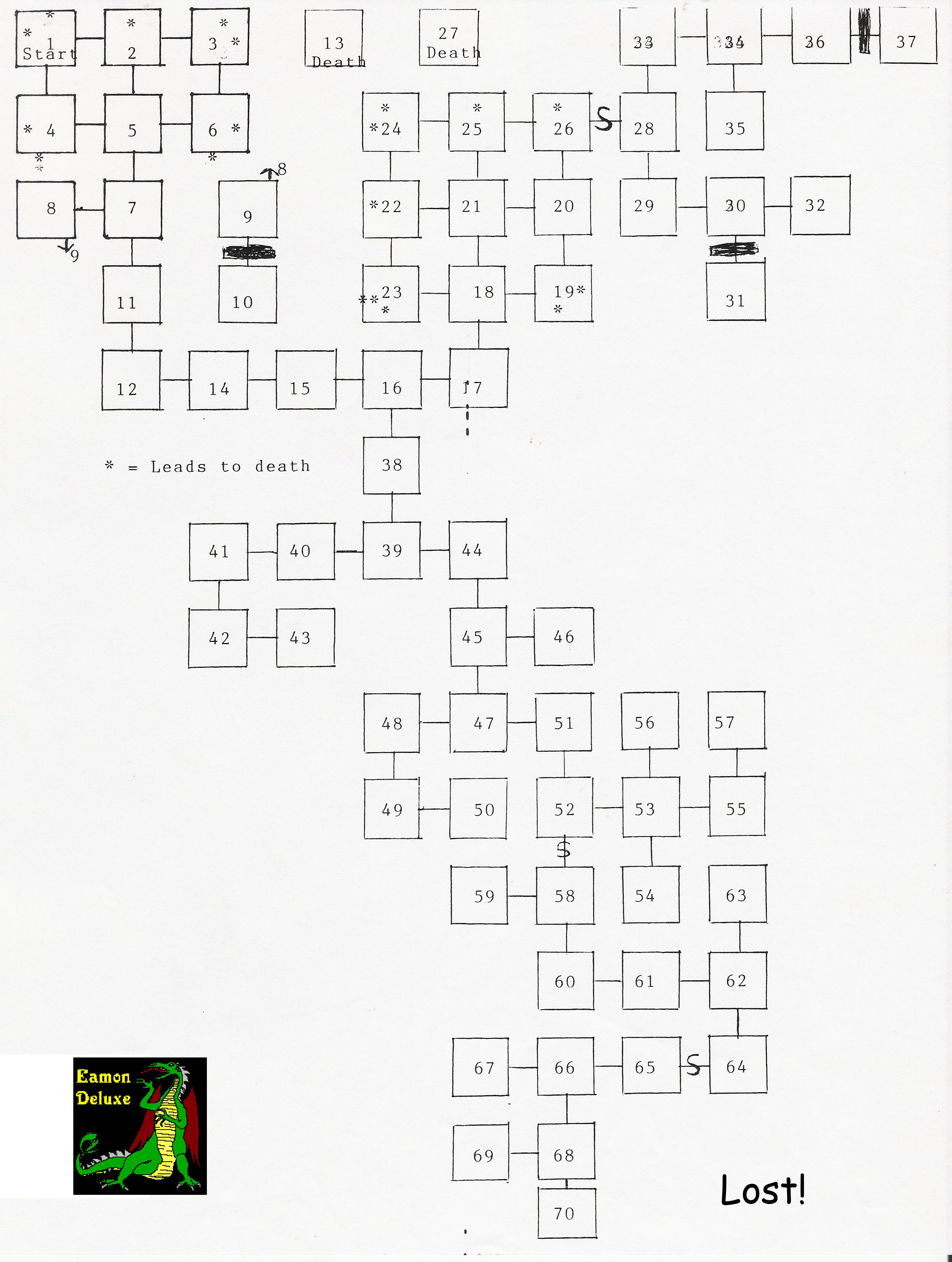 Eamon 153 - Lost! — maps