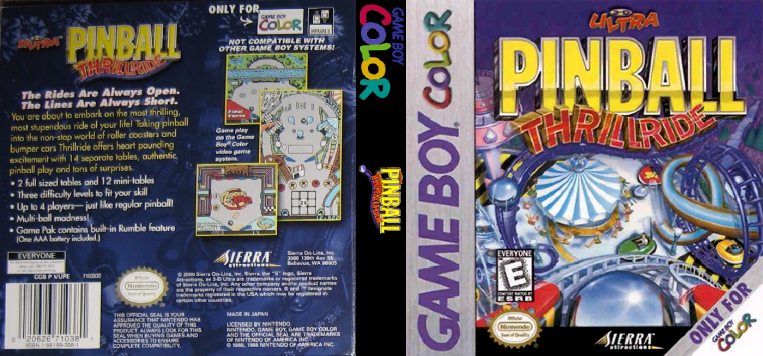 3d Ultra Pinball - Thrillride — box-texture (US)