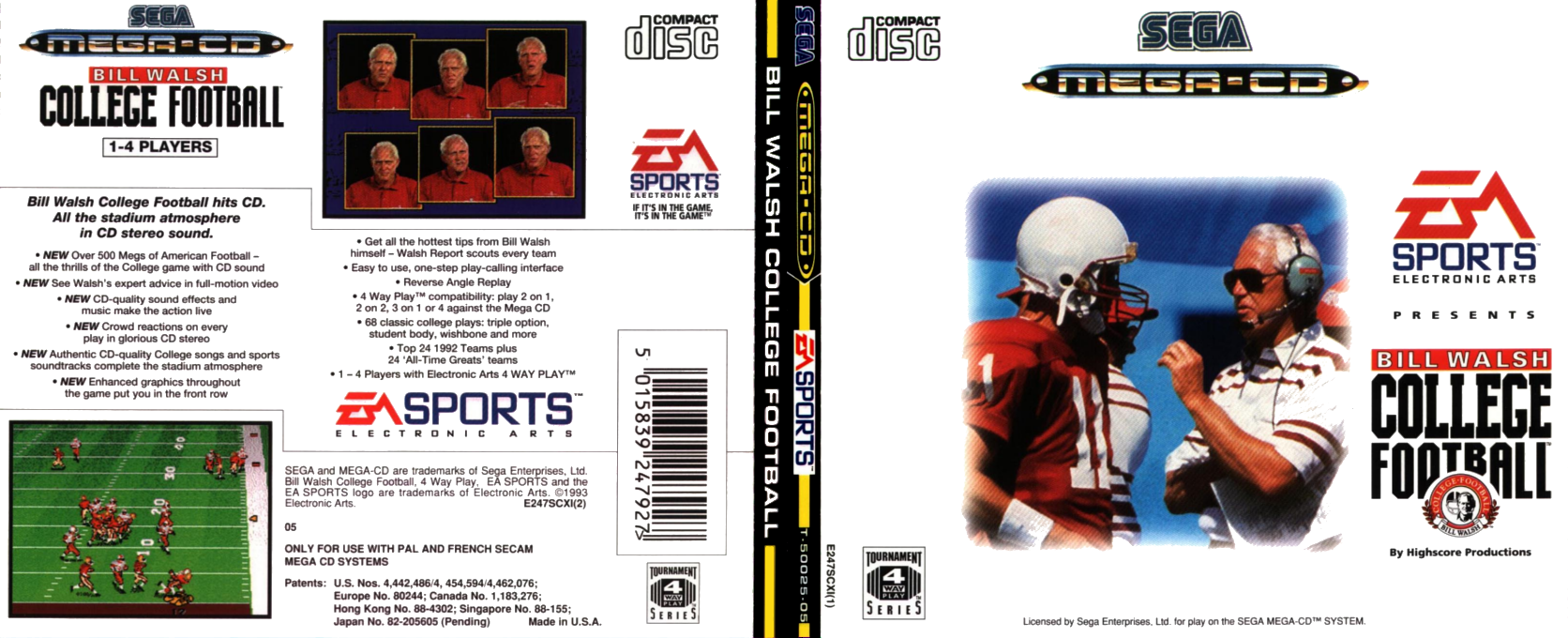 Bill Walsh College Football — box-texture (EU)