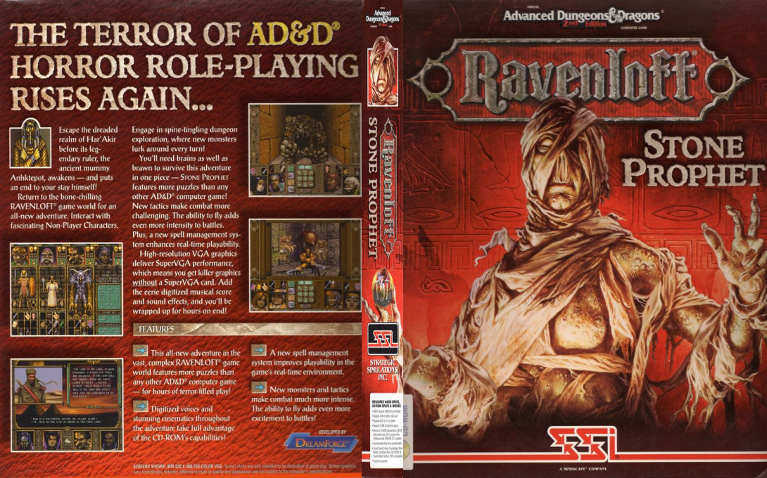 Ravenloft - Stone Prophet — box-texture (US)