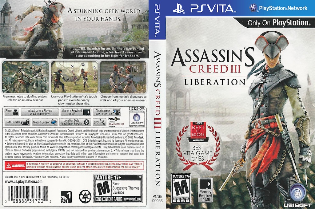 Assassin's Creed 3 - Liberation — box-texture (US)