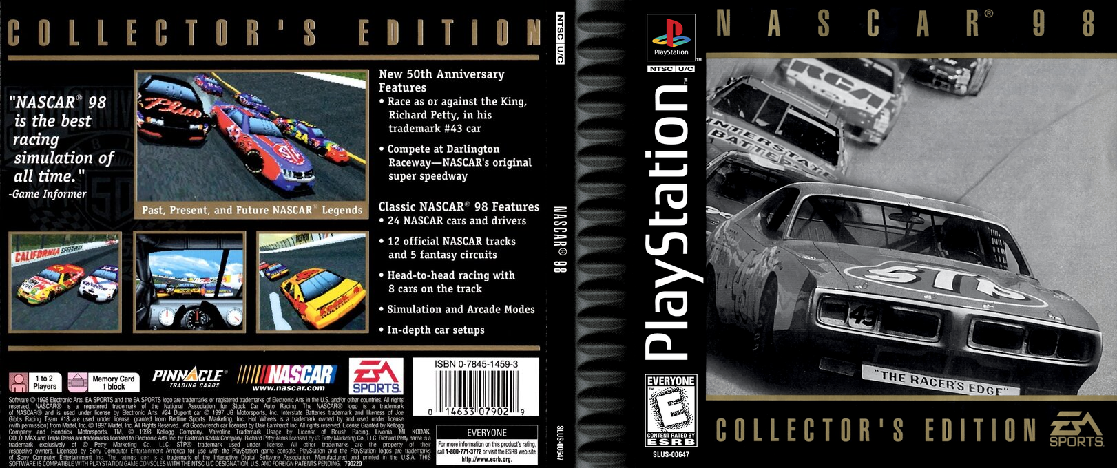 Nascar '98 - Collector's Edition — box-texture (US)