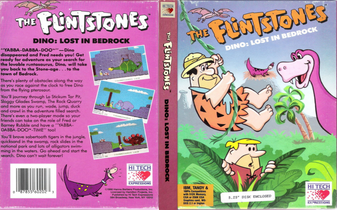 Flintstones, The - Dino - Lost In Bedrock — box-texture (US)
