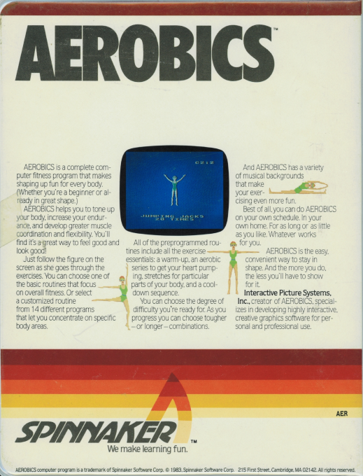 Aerobics — box-2D-back (US)