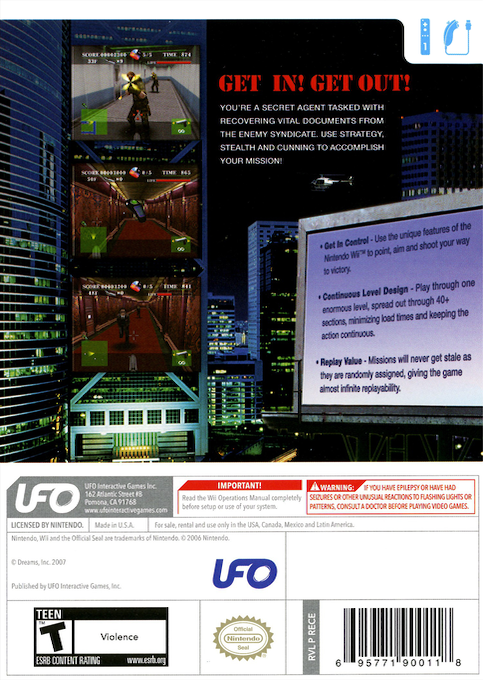 Spy Games : Elevator Mission — box-2D-back (US)