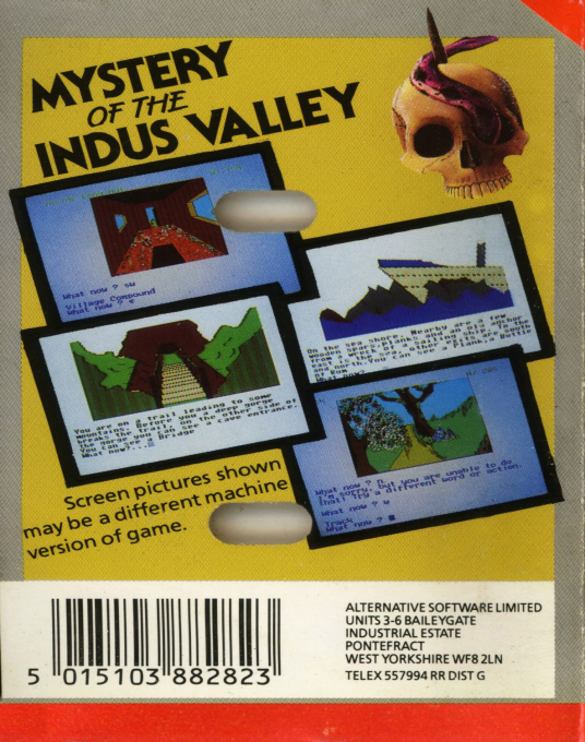 Mystery of the Indus Valleys — box-2D-back (EU)