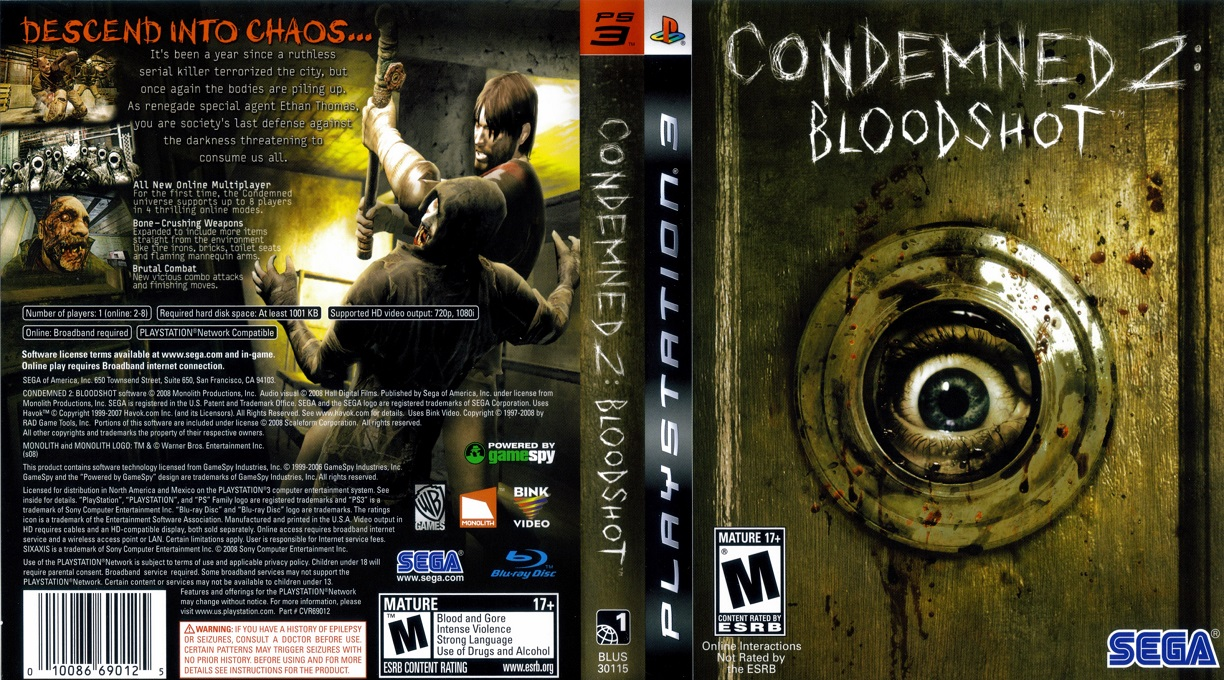 Condemned 2 - Bloodshot — box-texture (US)