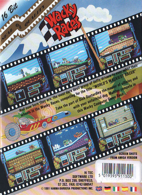 Wacky Races — box-2D-back (EU)