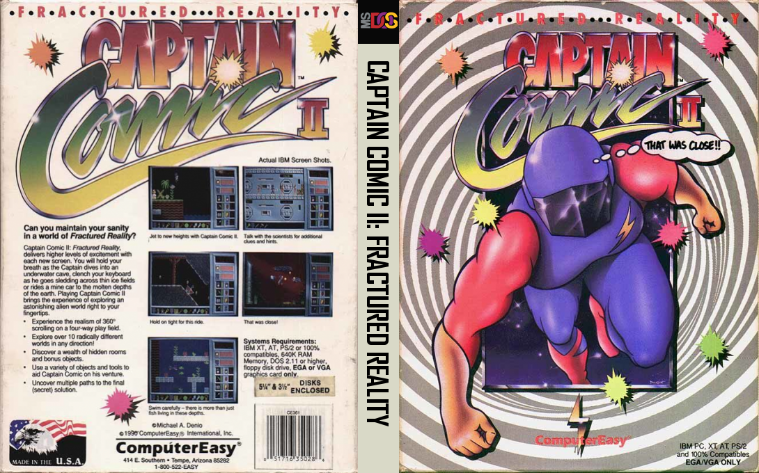 Captain Comic 2 - Fractured Reality — box-texture (US)