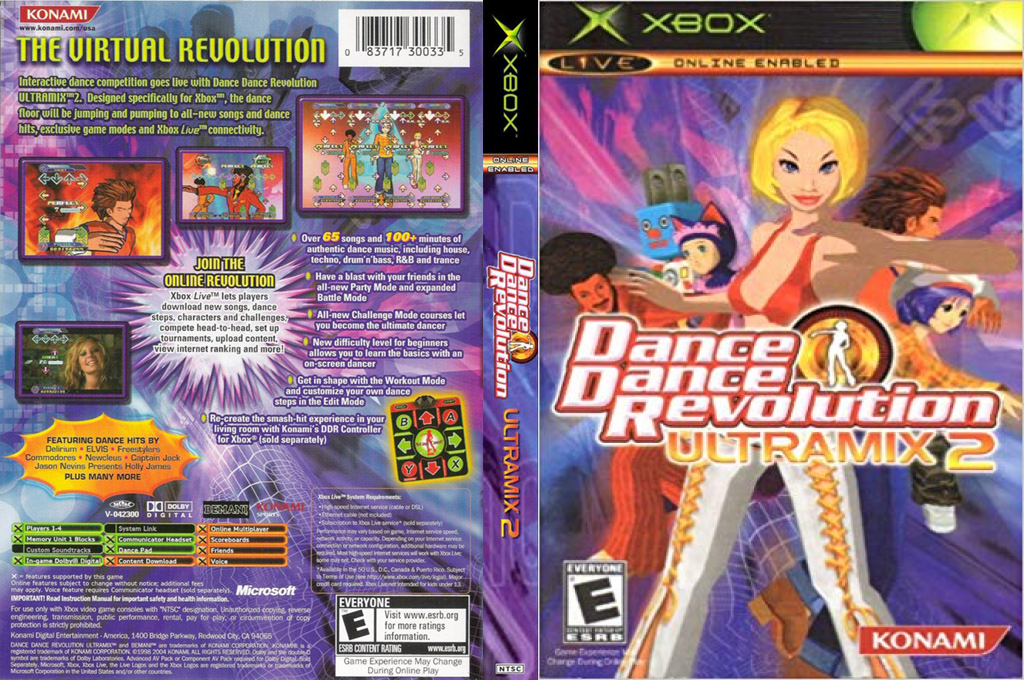 Dance Dance Revolution Ultramix 2 — box-texture (US)