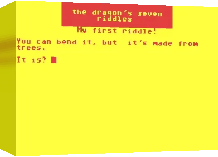 Dragon's Seven Riddles, The — box-3D (WOR)