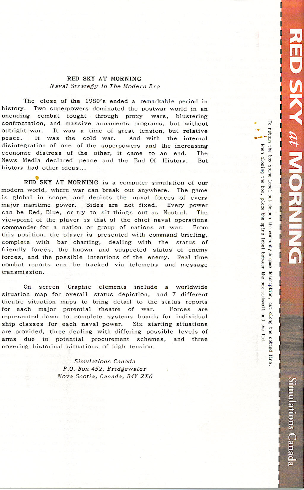 Red Sky at Morning — box-2D-back (WOR)